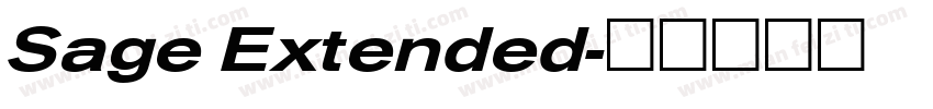 Sage Extended字体转换